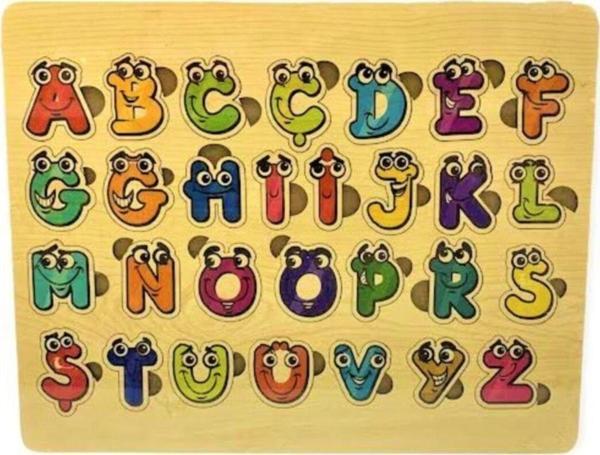 Çağrı Ahşap Türkçe Harfler Puzzle-29 Harfli Bultak Puzzle Türkçe Alfabe - Image 1