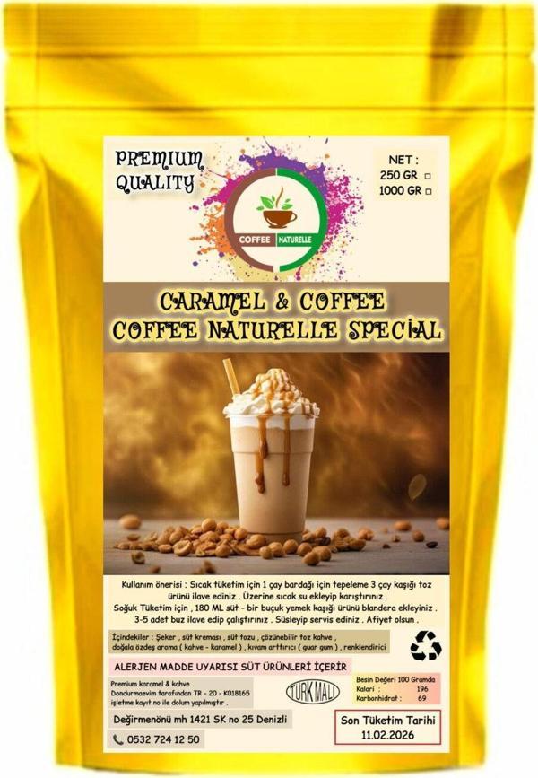 Coffee Naturelle Special - Karamel Kahve 1 Kg - Soğuk Ve Sıcak Tüketim - Image 1