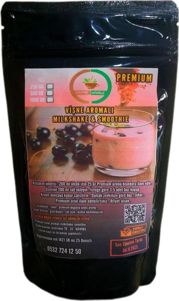 Coffee Naturelle Vişne Aromalı - Milkshake & Smoothie 250 Gr - Image 1