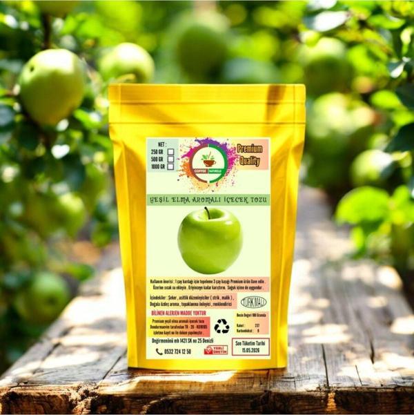 Coffee Naturelle Yeşil Elma Aromalı İçecek Tozu - Oralet - 1 Kg - Image 1