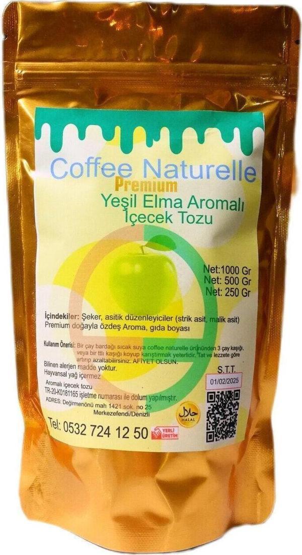 Coffee Naturelle Yeşil Elma Aromalı Içecek Tozu 250 Gr - Image 1