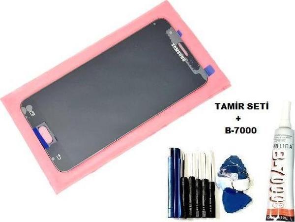 Tkgz Samsung Galaxy J7 Prime Lcd Ekran Dokunmatik ORJİNAL (B-7000+Tamir Seti) SİYAH - Image 1