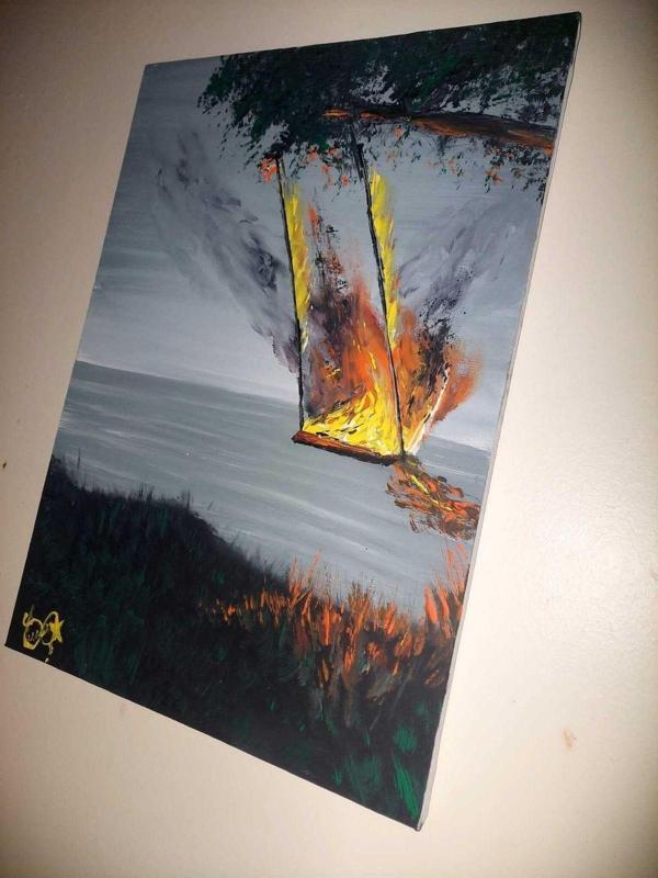 Ert Sanat Atolyesi El Yapımı İmzalı Tablo Özel Tasarım Tuval Tablo - Image 1