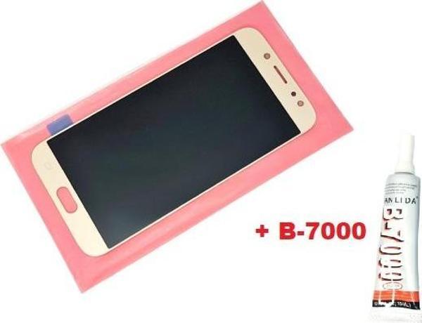 Tkgz Samsung Galaxy J7 Pro 2017 J730 Lcd Ekran Dokunmatik GOLD (B-7000) - Image 1