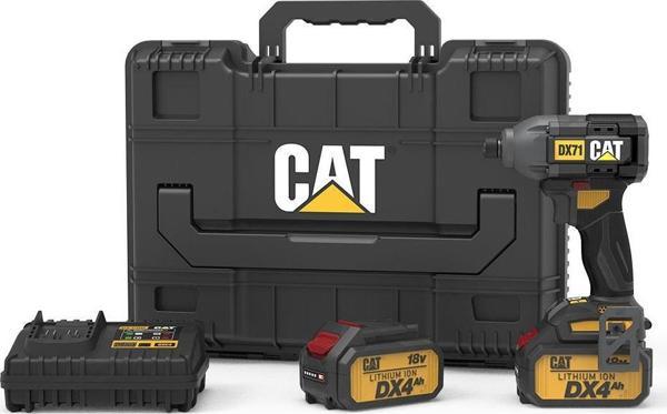 CAT DX71.2 18Volt 4.0Ah Li-ion Çift Akülü 215Nm Kömürsüz Profesyonel Şarjlı Darbeli Tornavida - Image 1