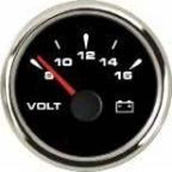 Sealux Voltmetre  Ø52Mm Siyah 12V - Image 1
