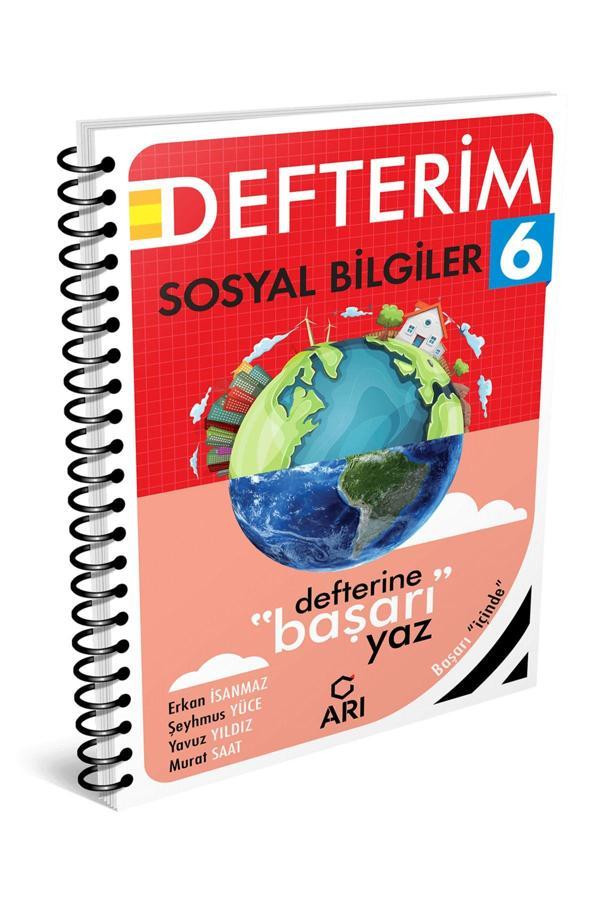 Arı Yayıncılık Arı Yayınları 6. Sınıf Sosyal Bilgiler Defterim 2025 Güncel Baskı - Arı Yayıncılık - Image 1