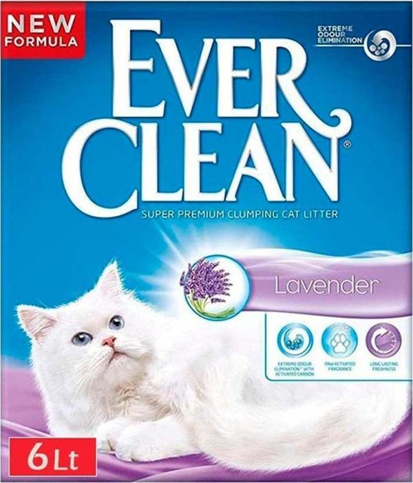 Lavander Lavanta Kokulu Topaklaşan Kedi Kumu 6 Lt - Image 1
