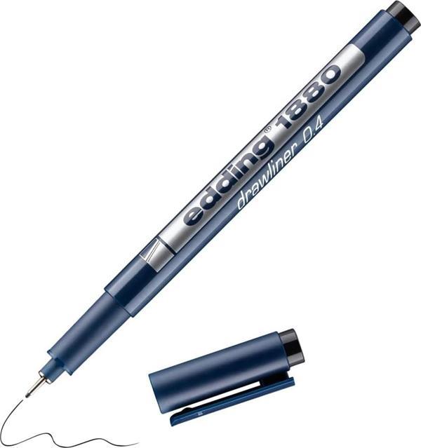 Edding 1880 Teknik Çizim Kalemi 0.4 mm Siyah - Image 1