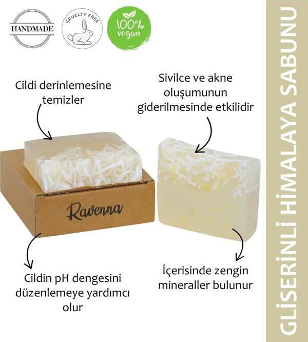 Ravenna Doğal El Yapımı Gliserinli Himalaya Tuzlu Sabun. - Image 1