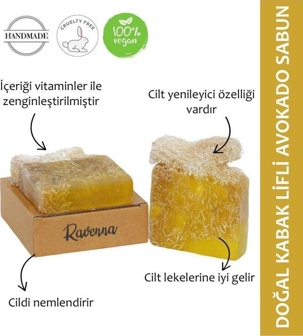 Ravenna Kabak Lifli Sırt Kesesi & Gliserinli Papatya Sabunu 2Li Avantaj Paketi - Image 1