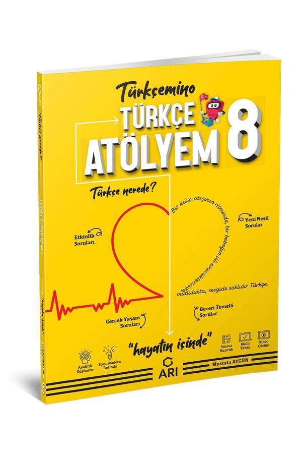 Arı Yayıncılık 8. Sınıf Lgs Türkçe Atölyem Soru Bankası Türkçemino Arı (Kitapsenin'E Özel Güncel Baskıdır) - Arı Yayıncılık - Image 1