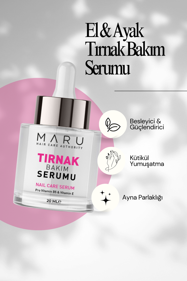 Maru El Ayak Tırnak Besleyici, Onarıcı, Güçlendirici Ve Koruyucu Bakım Serumu 20 Ml 8684382736805 - Image 1