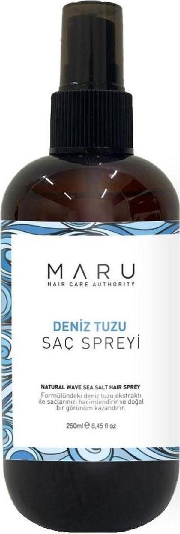 Maru Hacim Ve Dolgunluk Veren Deniz Tuzu Saç Spreyi 250 Ml 8699211802453 - Image 1