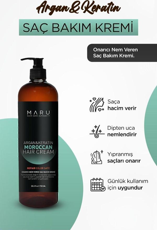 Maru Nem Terapisi Besleyici Durulanan Saç Bakım Kremi 750 Ml 8699211721150 - Image 1
