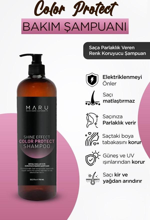 Maru Renklendirme Işlemi Görmüş Saçlar Için Renk Koruyucu Şampuan 750 Ml 8699211721075 - Image 1