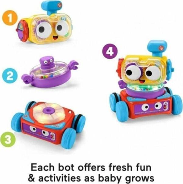 Fisher-Price 4'ü 1 Arada Eğlenceli Robot (Türkçe-İngilizce) - Image 1