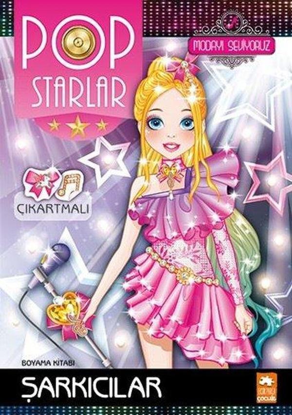 Pop Starlar Şarkıcılar - Modayı Seviyoruz - Çıkarmalı Boyama Kitabı - Eksik Parça Yayınları - Image 1