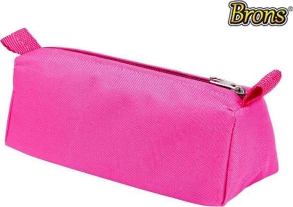 Brons Kalem Kutu Tek Bölmeli Üçgen Br-3020 Pembe - Image 1