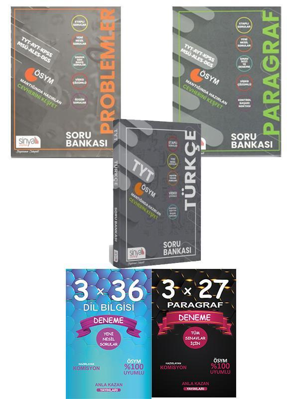 Anla Kazan Deneme + Sinyal Paragraf + Problem + Türkçe Soru 5 li Set - Anla Kazan Yayınları - Image 1