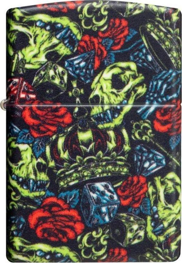 Zippo Çakmak 49193 Skull Crown Design 49696-090641 - Image 1