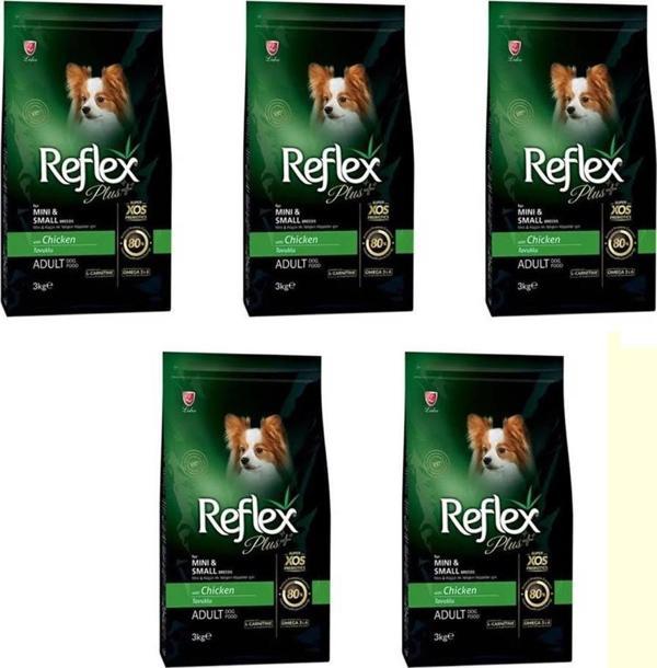 Reflex Plus Tavuklu Mini Irk Yetişkin Köpek Maması 3 Kg*5 ADET - Image 1