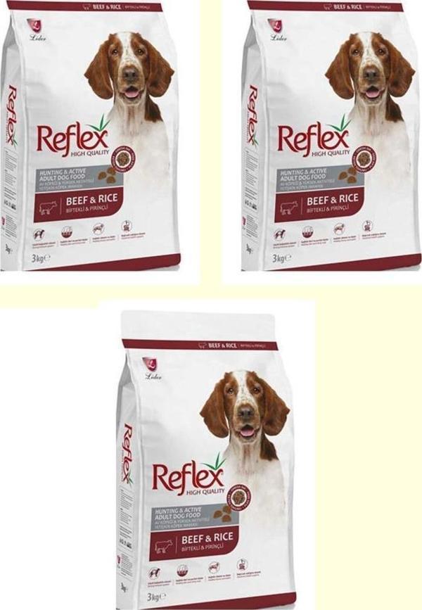 Reflex Beef Biftekli Yetiskin Köpek Mamasi 3 Kg* 3 ADET - Image 1