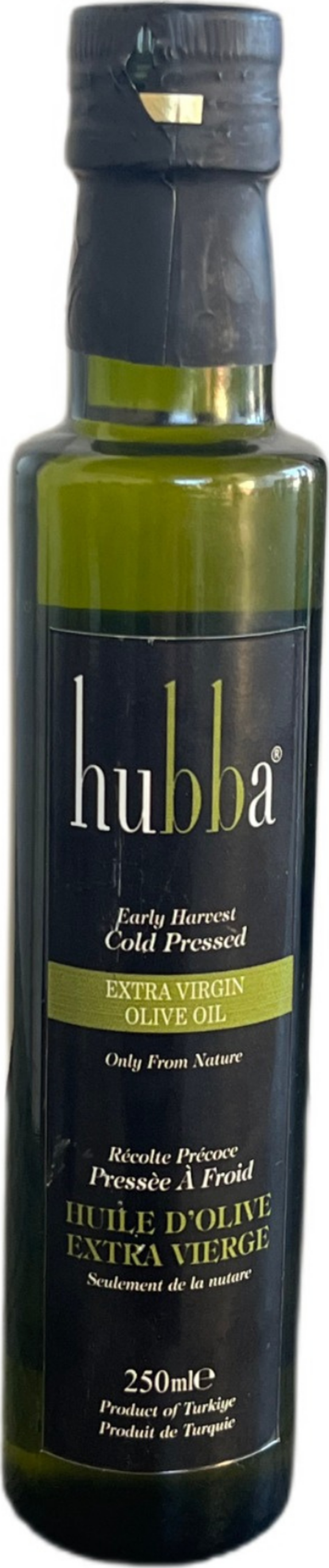 Hubba 250 Ml. Cam Şişe Yüksek Polifenol (+380) Naturel Sızma Zeytinyağı - Image 1