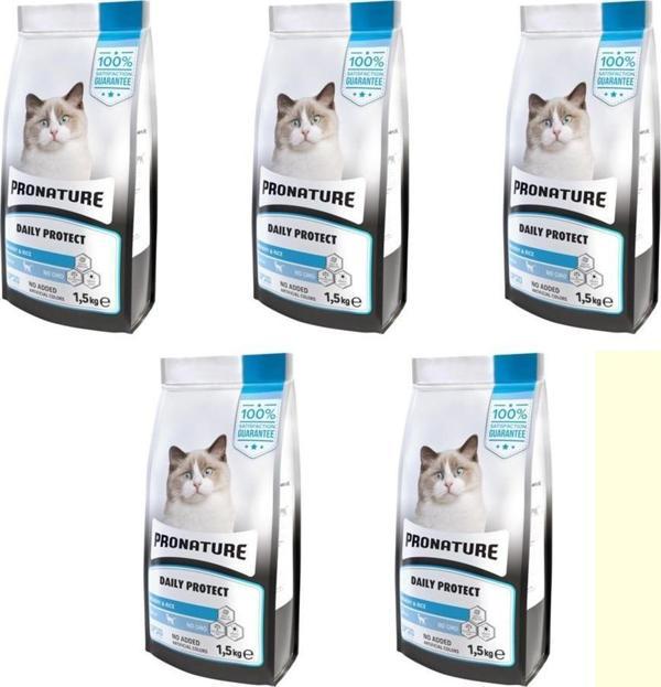 Pronature Daily Protect Hamsili ve Pirinçli Yetişkin Kedi Maması 1,5 Kg*5 ADET - Image 1