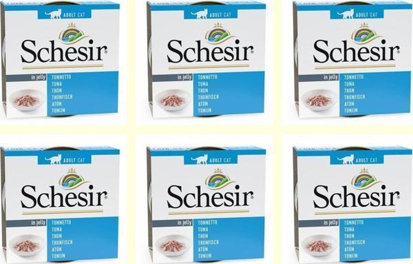 Schesir Jel Ton Balikli Kedi Konservesi 85 Gr*6ADET - Image 1