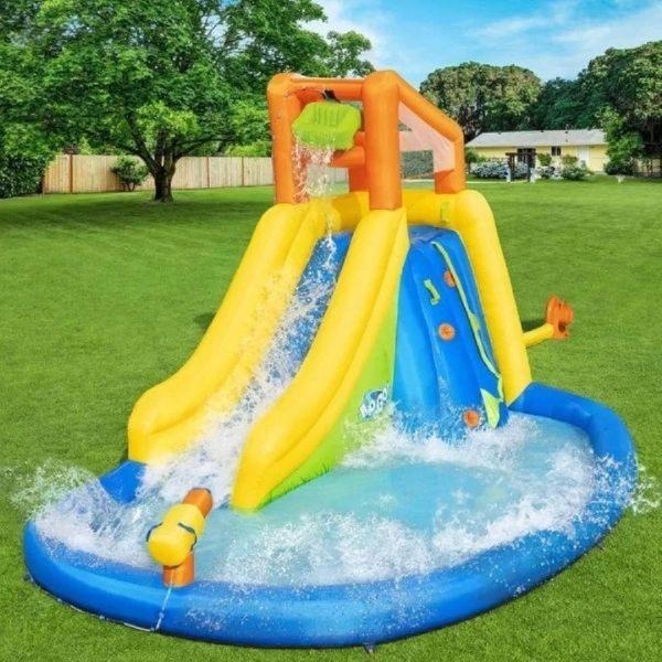 Bestway 53345 Aqua Park Su Parkı Şişme Oyun Parkuru Kaydıraklı 435 x 286 x 267CM - Image 1
