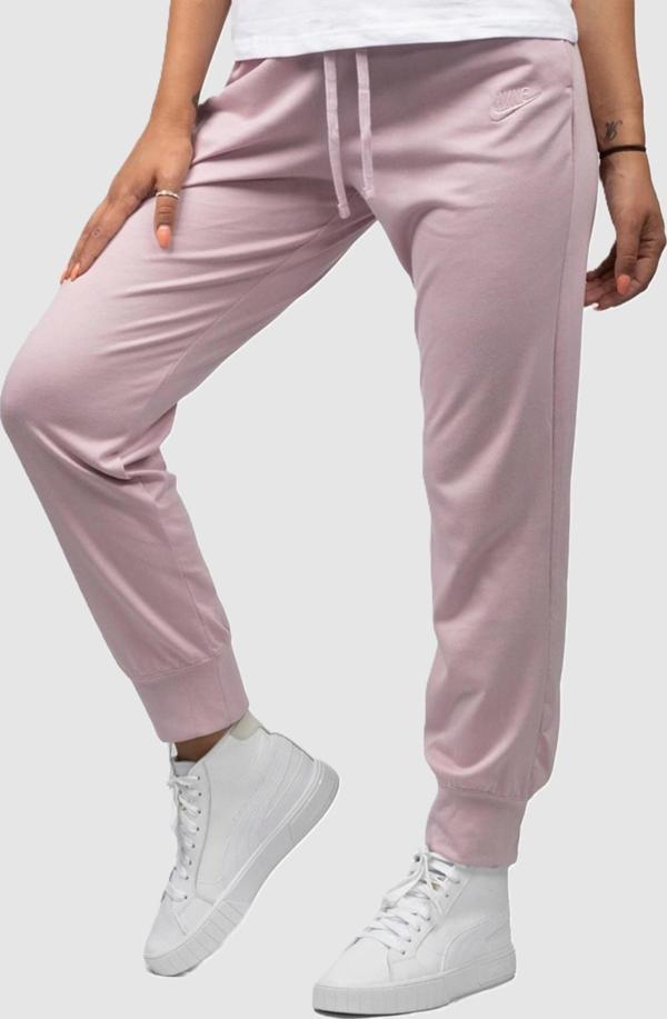 Nike Sportswear Essential Standart Fit Jersy Pants İnce Rahat Kalıp Pembe Eşofman Altı - Image 1