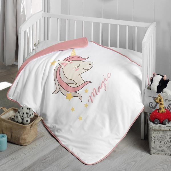 Unicorn Elyaflı Bebek Battaniyesi 75x100 - Image 1