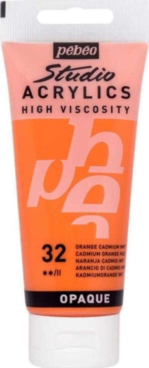 Pebeo Studıo Akrilik Boya 100 Ml Cadmium Orange - Image 1