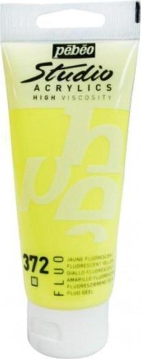 Pebeo Studıo Akrilik Boya 100 Ml Fluorescent Sarı - Image 1