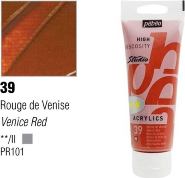 Pebeo Studio Akrilik Boya 100 Ml Venice Red - Image 1