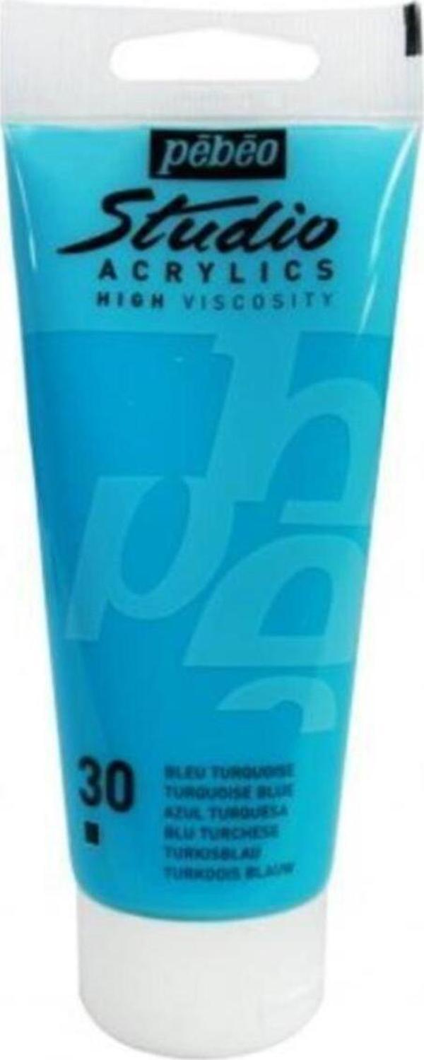 Pebeo Studıo Akrlk Boya 100 Ml Turquoise Blue - Image 1