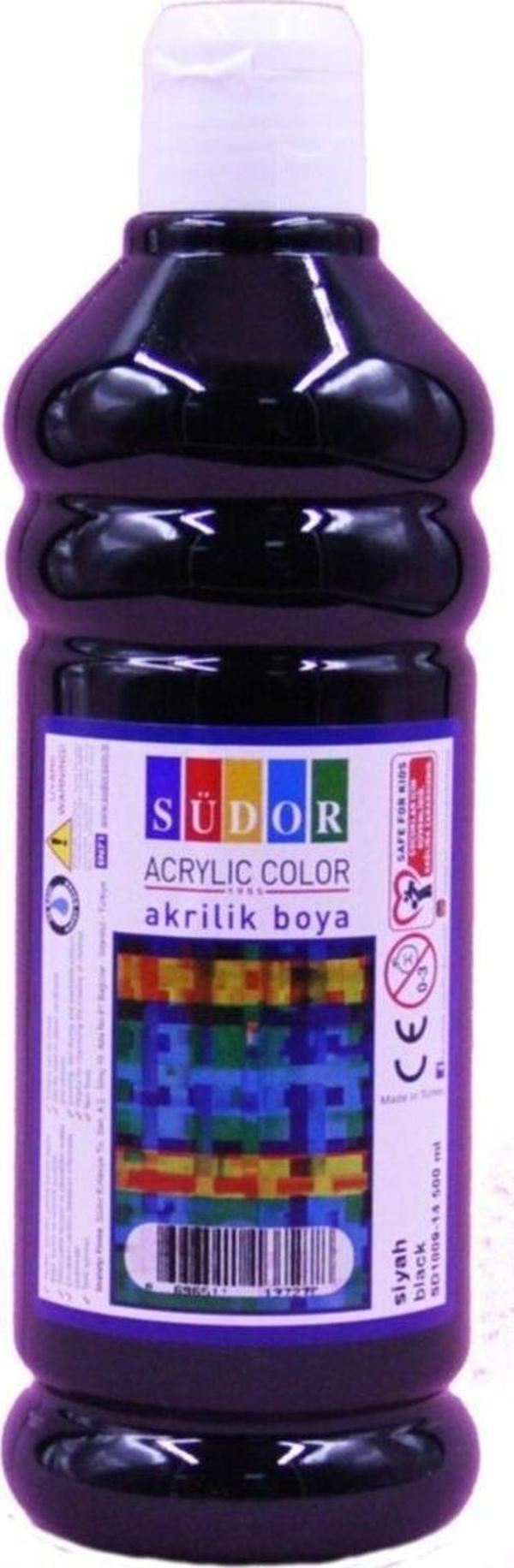 Südor Akrilik Boya 500 ML Siyah - Image 1