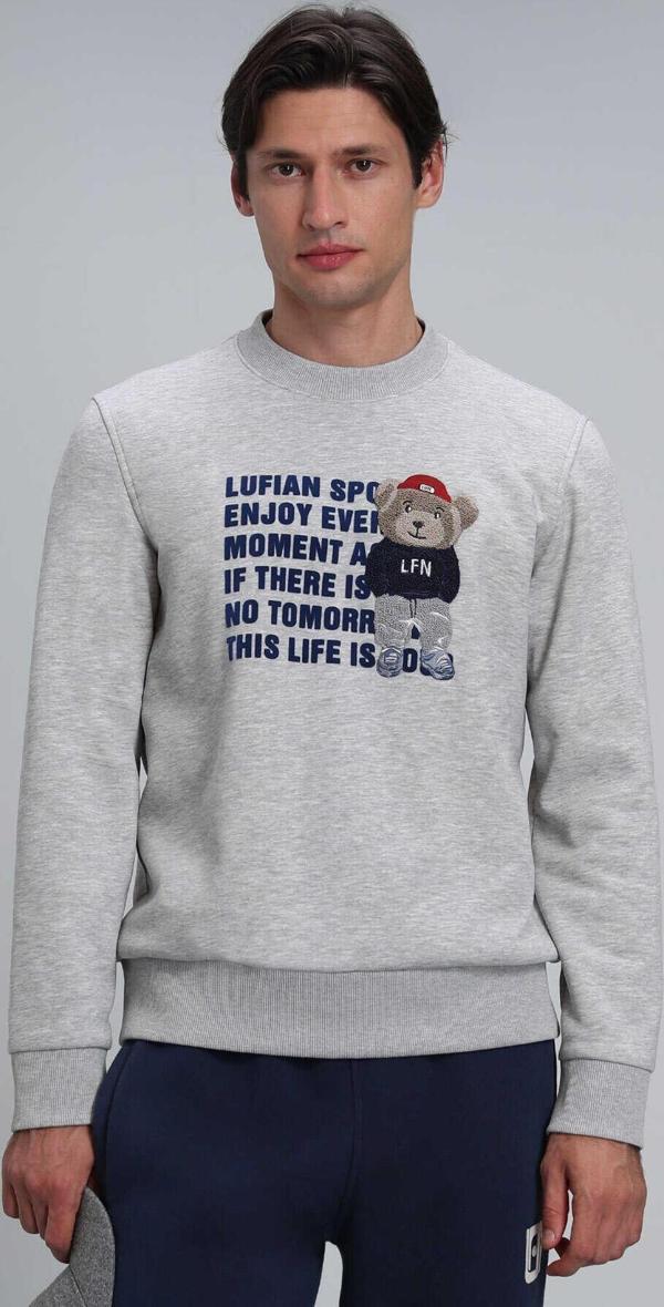 Bud Erkek Sweatshirt Gri - Image 1