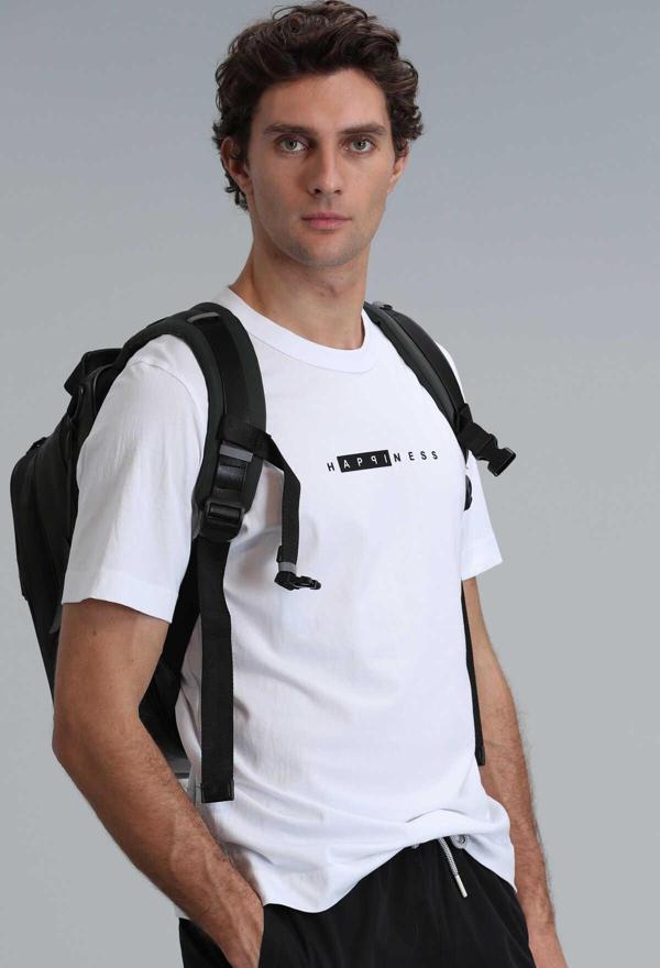 Kane Modern Grafik T-Shirt Beyaz - Image 1