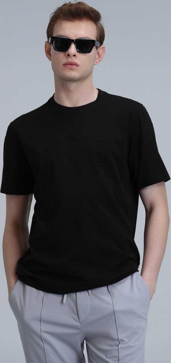 Mabel Modern Grafik T- Shirt Siyah - Image 1