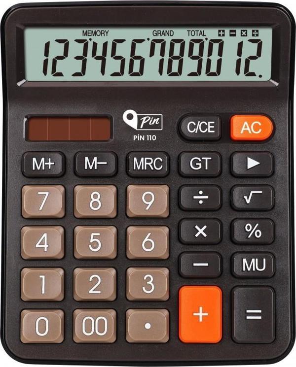 Pin Hesap Makinası Masa Üstü 12 Hane - Image 1