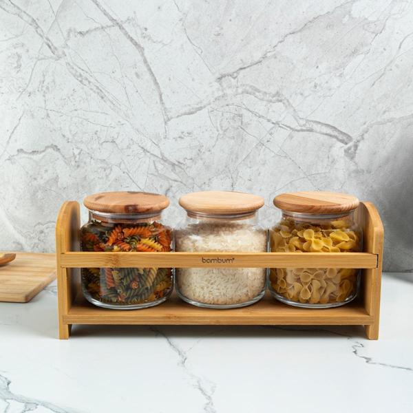 Bambum Bench Plus 4 Parça Standlı Baharat Takımı 500 ml - Image 1