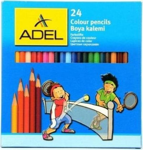 Adel 24 Renk Kuru Boya Kalemi - Image 1