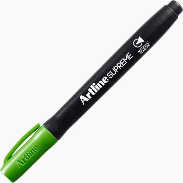Artline Markör Permanent Supreme Metalik Green - Image 1