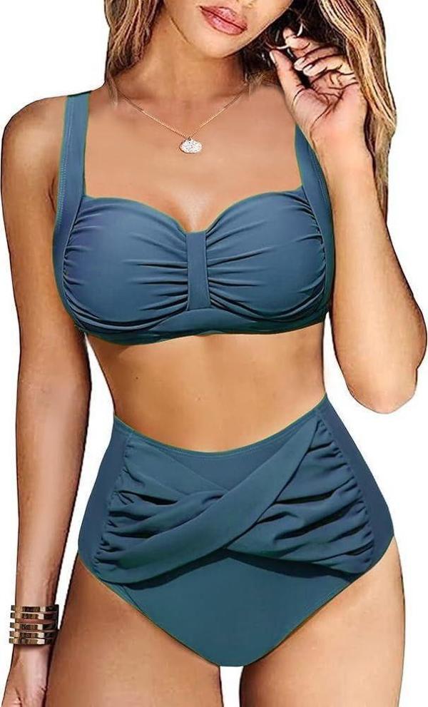 Yüksek bel Twist beli geçme detaylı Bikini Altı - Image 1