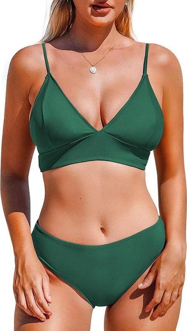 Kaplı Üçgen Bikini Üstü DB200051BU - Image 1