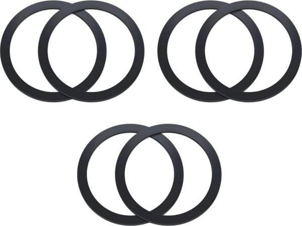 Polham 0.4mm 6 Adet Set Ultra İnce Yapışkanlı Mıknatıslı Metal Halka, 3M Hafif Tüm Telefonlara Uyumlu - Image 1