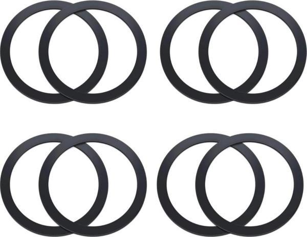 Polham 0.4mm 8 Adet Set Ultra İnce Yapışkanlı Mıknatıslı Metal Halka, 3M Hafif Tüm Telefonlara Uyumlu - Image 1