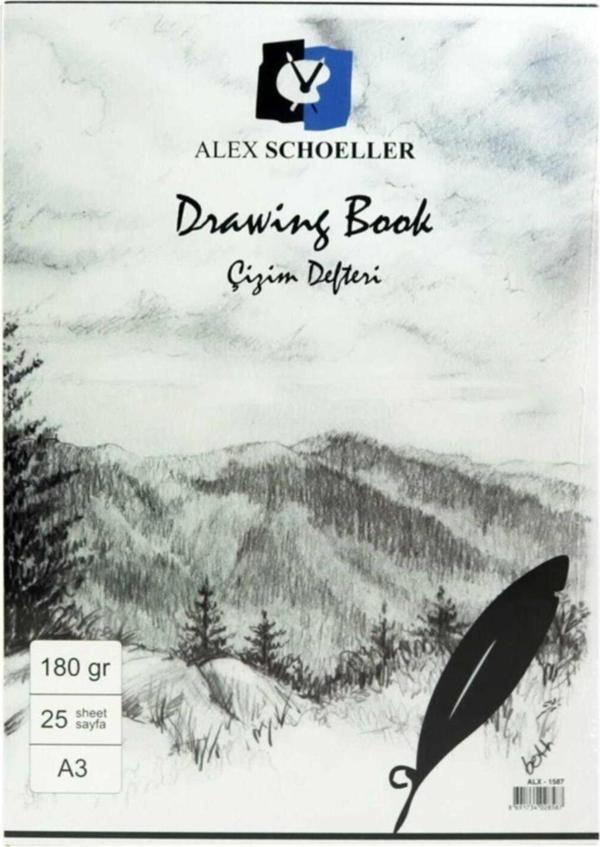 Alex Schoeller Çizim Blok A3 180 GR 25 Li - Image 1